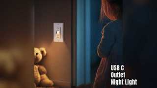 Stopkontak USB C Dengan Lampu Malam